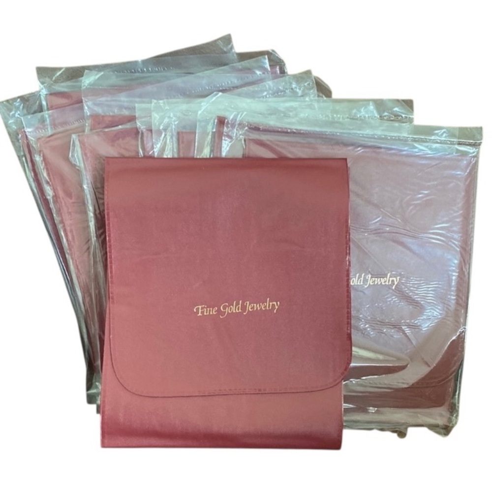 NWOT (2) Elegant Pink Jewelry Pouch